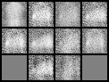 time lapse of cGAN image generation of FashionMNIST