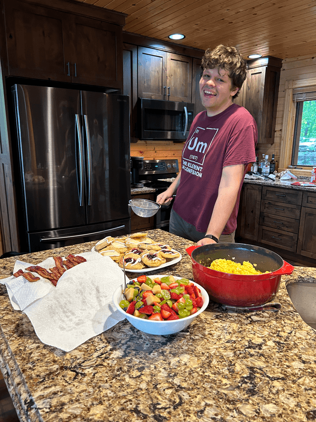 Me with my breakfast