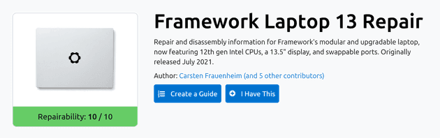 screnshot from ifixit.com