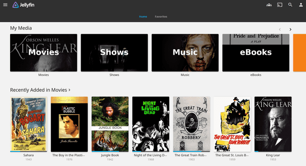 Jellyfin Homepage